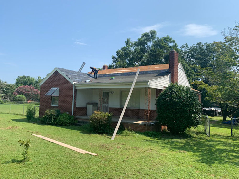 Roof Being Installed